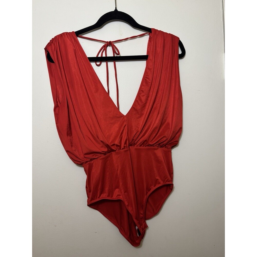 San Julian Red Bodysuit Size Small